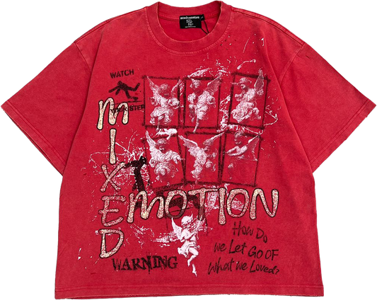 Mixed Emotions Red Crimson Tee