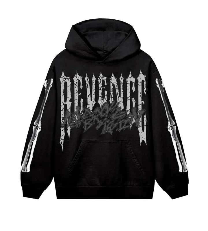 Revenge Chromed Out Hoodie Black