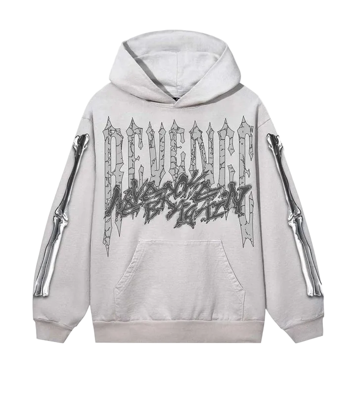 Revenge Chromed Out Hoodie Cement