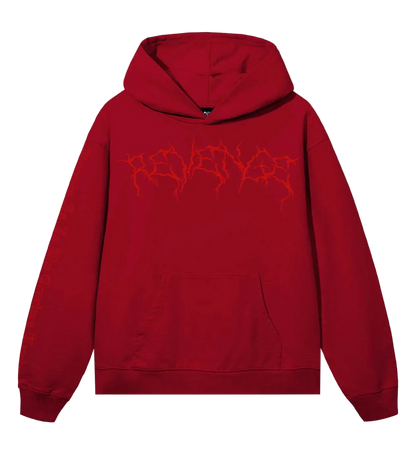 Revenge XXXTentacion Lightning Heartbreak Hoodie Red