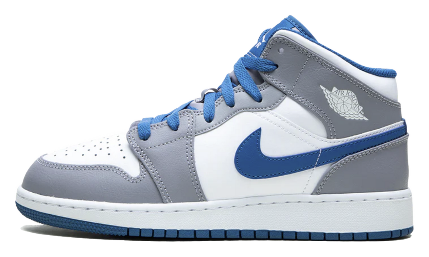 Jordan 1 Mid True Blue (GS)