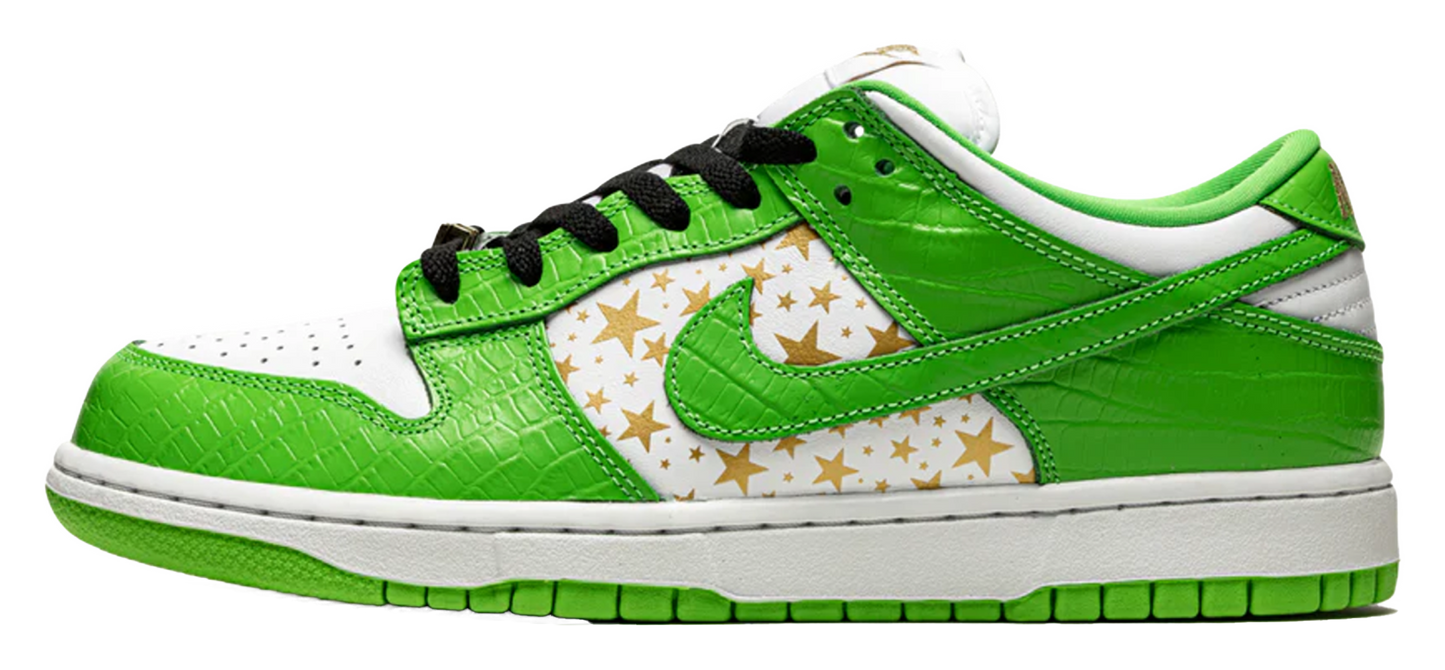 Nike SB Dunk Low Supreme Stars Mean Green