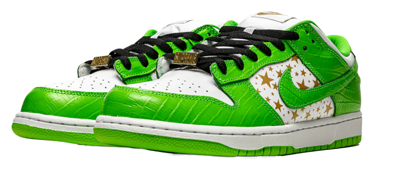 Nike SB Dunk Low Supreme Stars Mean Green