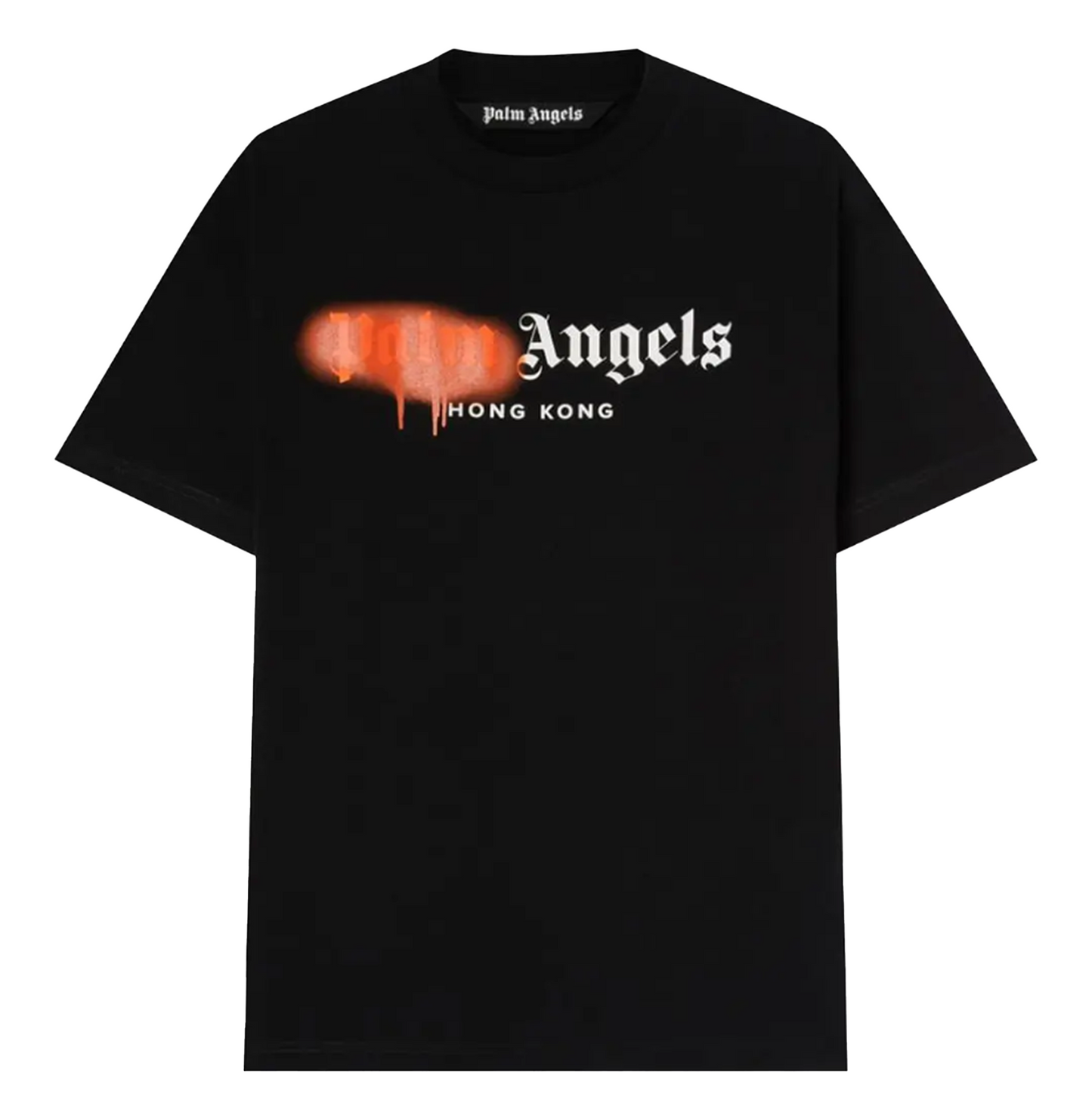 Palm Angels Red Sprayed Logo T-Shirt Hong Kong