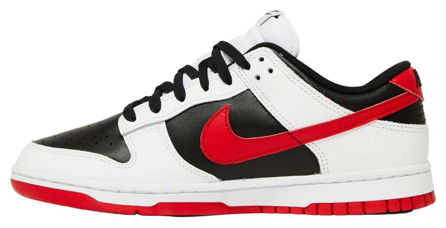 Nike Dunk Low White Black University Red