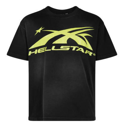 Hellstar Gel Sport Logo T-Shirt Black/Yellow