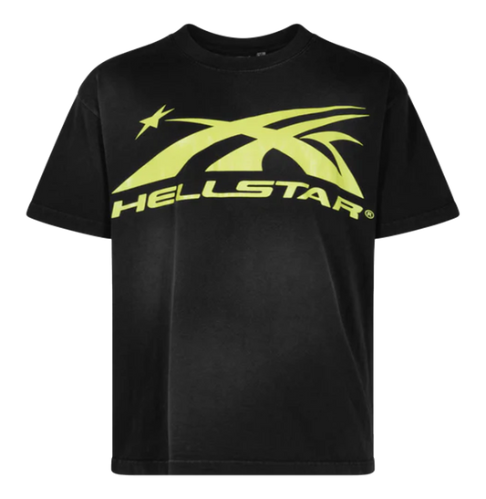 Hellstar Gel Sport Logo T-Shirt Black/Yellow