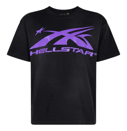 Hellstar Gel Sport Logo T-Shirt Black/Purple