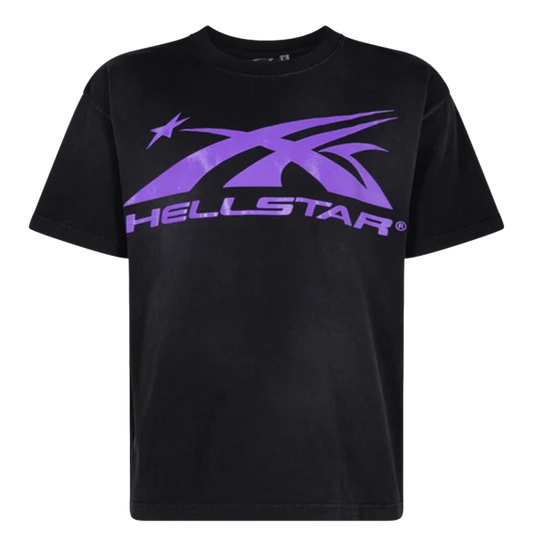 Hellstar Gel Sport Logo T-Shirt Black/Purple