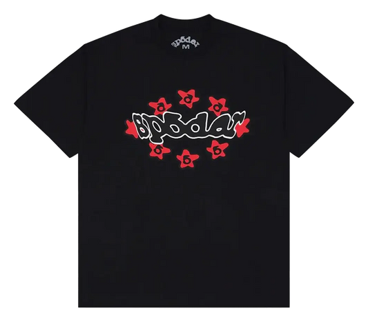 Sp5der Warped T-shirt Black/Red