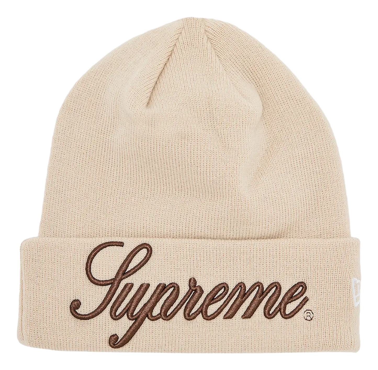 Supreme New Era Script Beanie Stone (FW24)