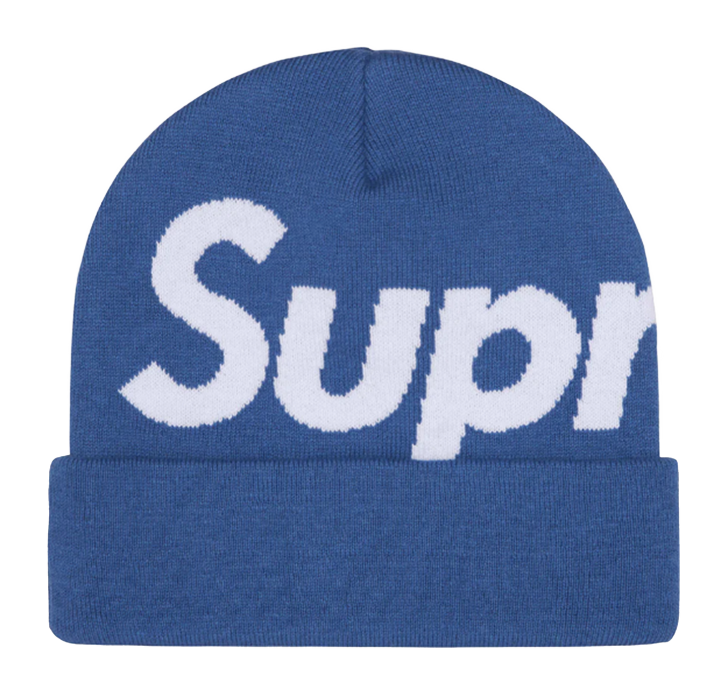 Supreme Big Logo Beanie Blue (FW24)