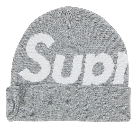 Supreme Big Logo Beanie Grey (FW24)