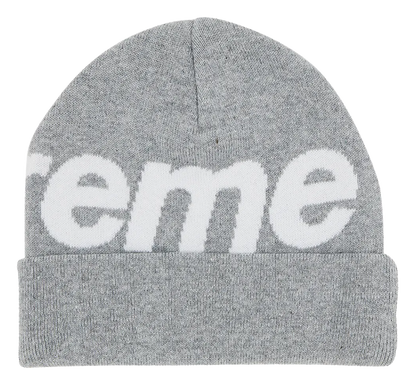 Supreme Big Logo Beanie Grey (FW24)