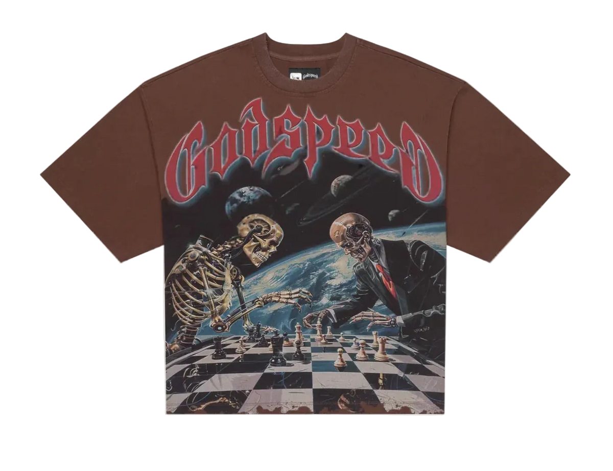 Godspeed Checkmate Tee (Brown Wash)