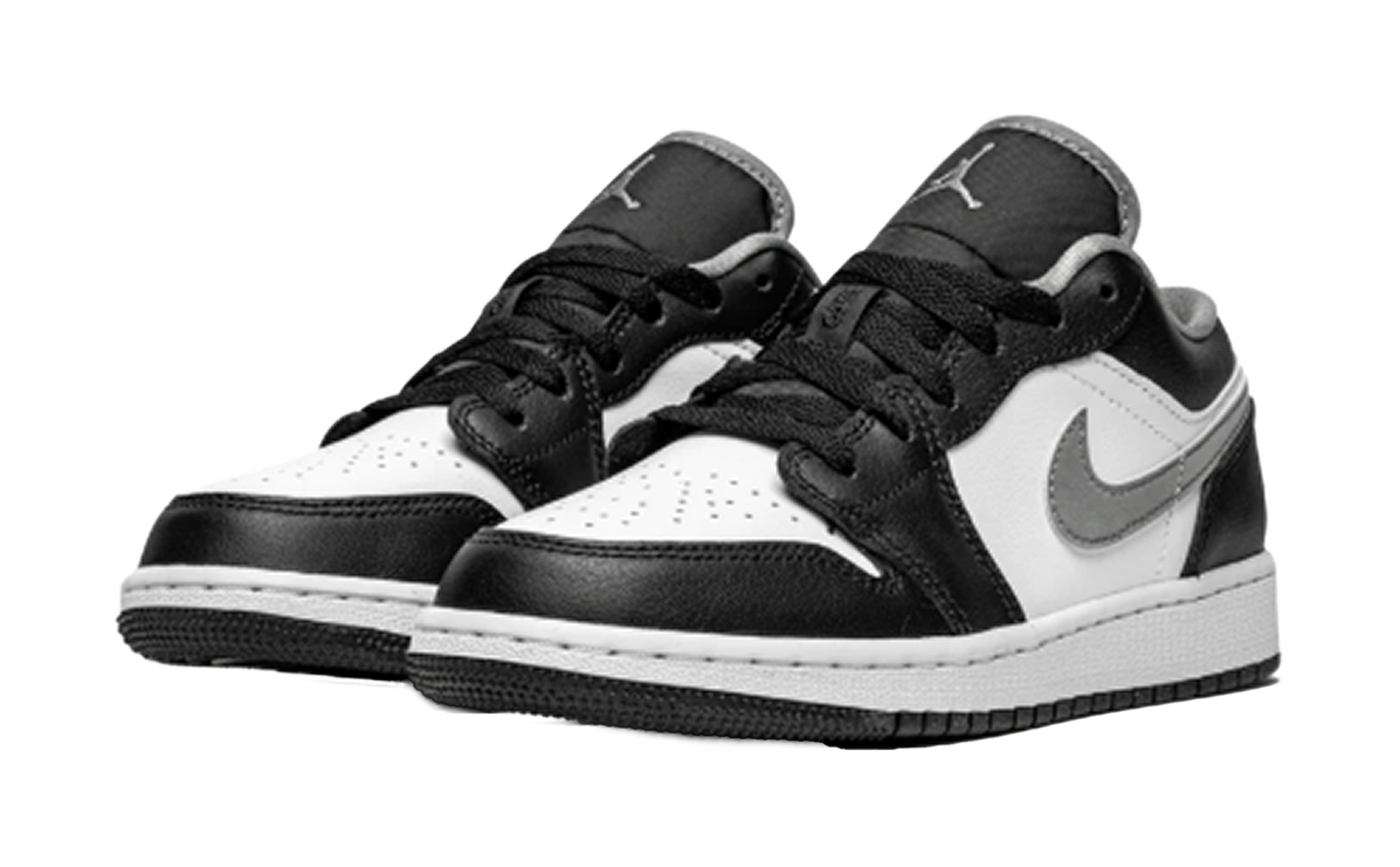 Jordan 1 Low Black White Grey (GS)