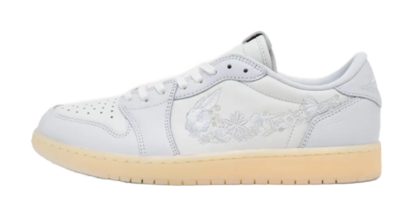 Jordan 1 Low OG Rabbit Floral Swoosh