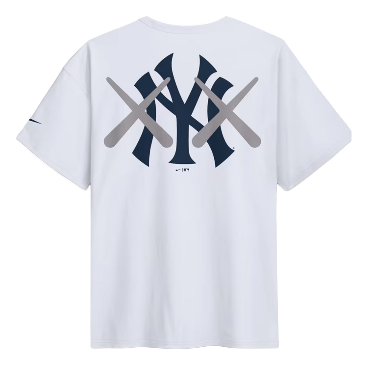 KAWS Nike MLB Fanatics Fest Elevated Max 90 New York Yankees White Tee