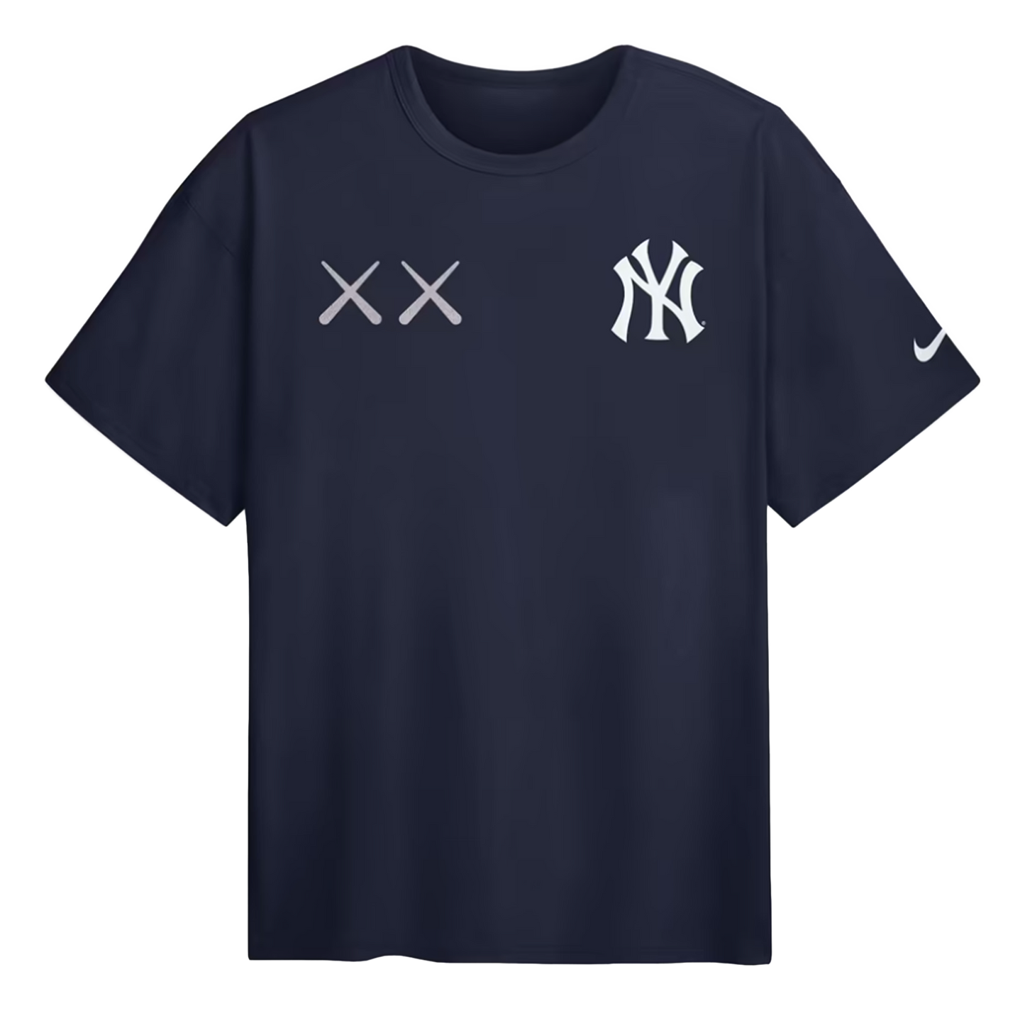 KAWS Nike MLB Fanatics Fest Elevated Max 90 New York Yankees Navy Tee