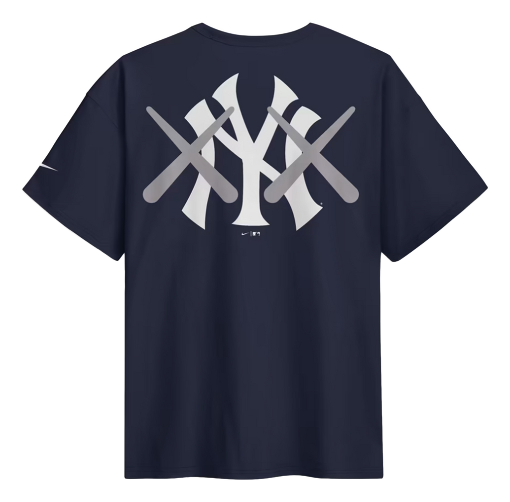 KAWS Nike MLB Fanatics Fest Elevated Max 90 New York Yankees Navy Tee