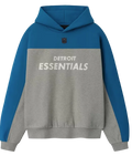 Unisex Fear of God x NFL Heather Gray/Blue Detroit Lions 90s Relaxed Hoodie