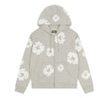 Denim Tears Cotton Wreath Zip Hoodie Grey