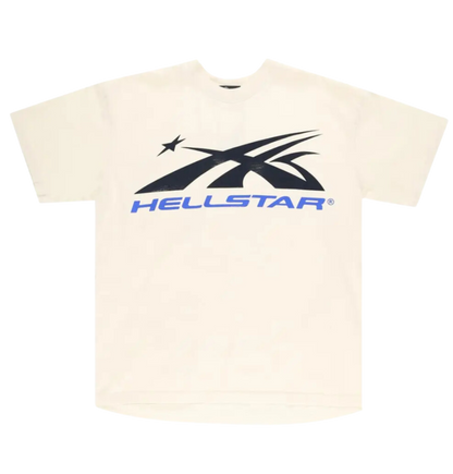 Hellstar Gel Sport Logo T-Shirt Blue/White