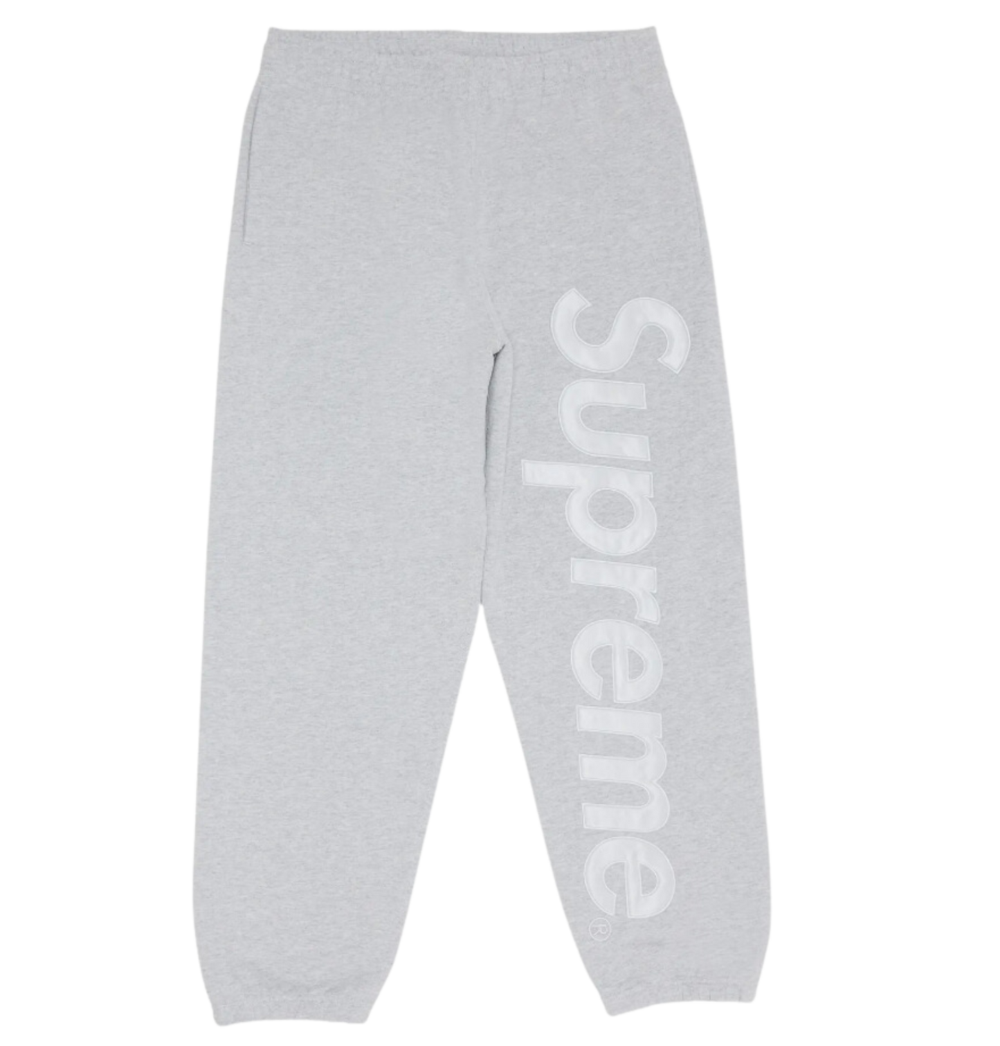 Supreme Satin Logo Sweatpants Grey