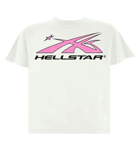 Hellstar Sport Logo T-Shirt White/Pink