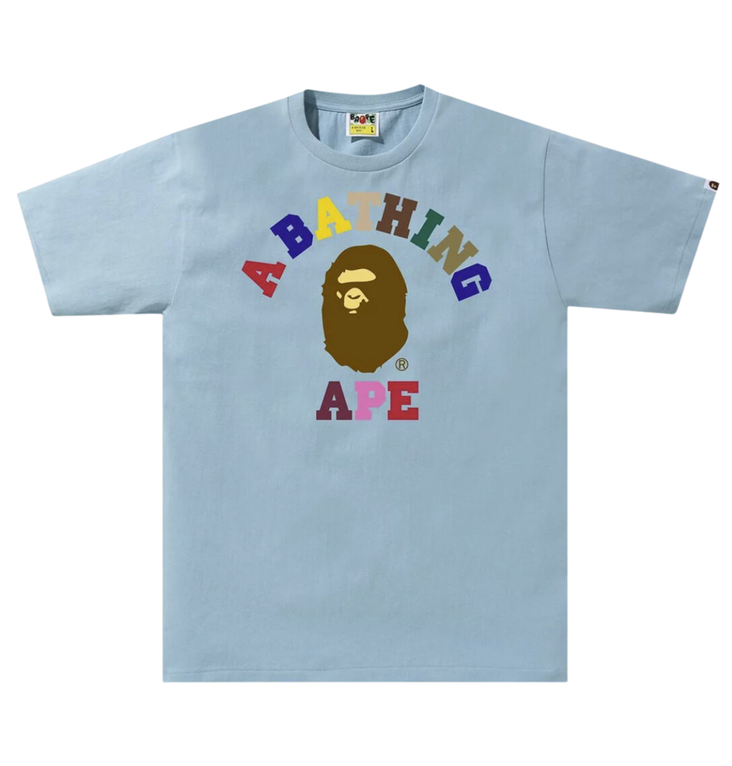 Bape Colors College T-Shirt (Blue)