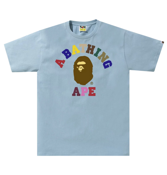 Bape Colors College T-Shirt (Blue)