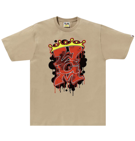 Bape Graffiti WGM T-Shirt (Biege)