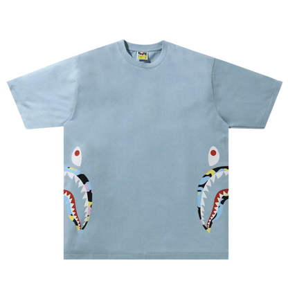 Bape Side Shark  T-Shirt (Blue)