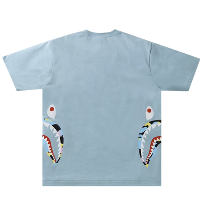 Bape Side Shark  T-Shirt (Blue)