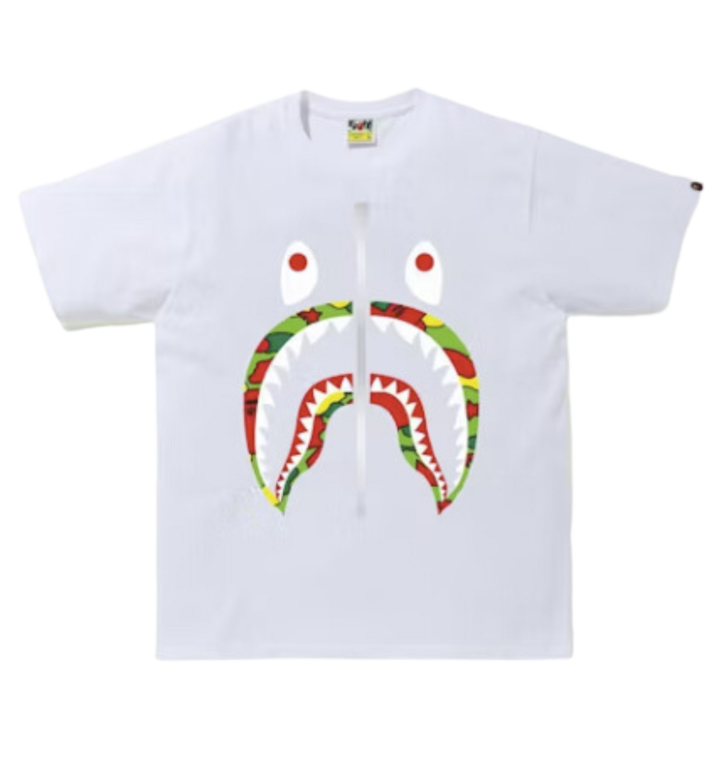 Bape Sta Camo Shark Multi Color T-Shirt (White)