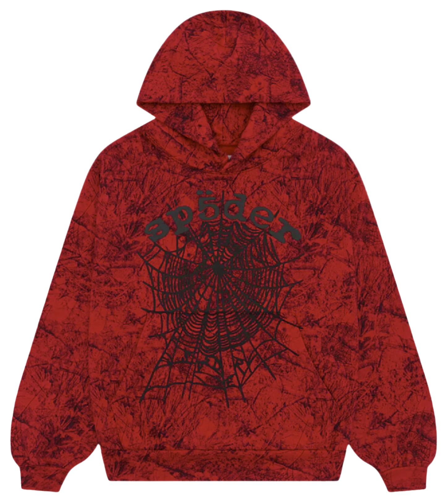 Sp5der Red OG Tree Camo Hoodie