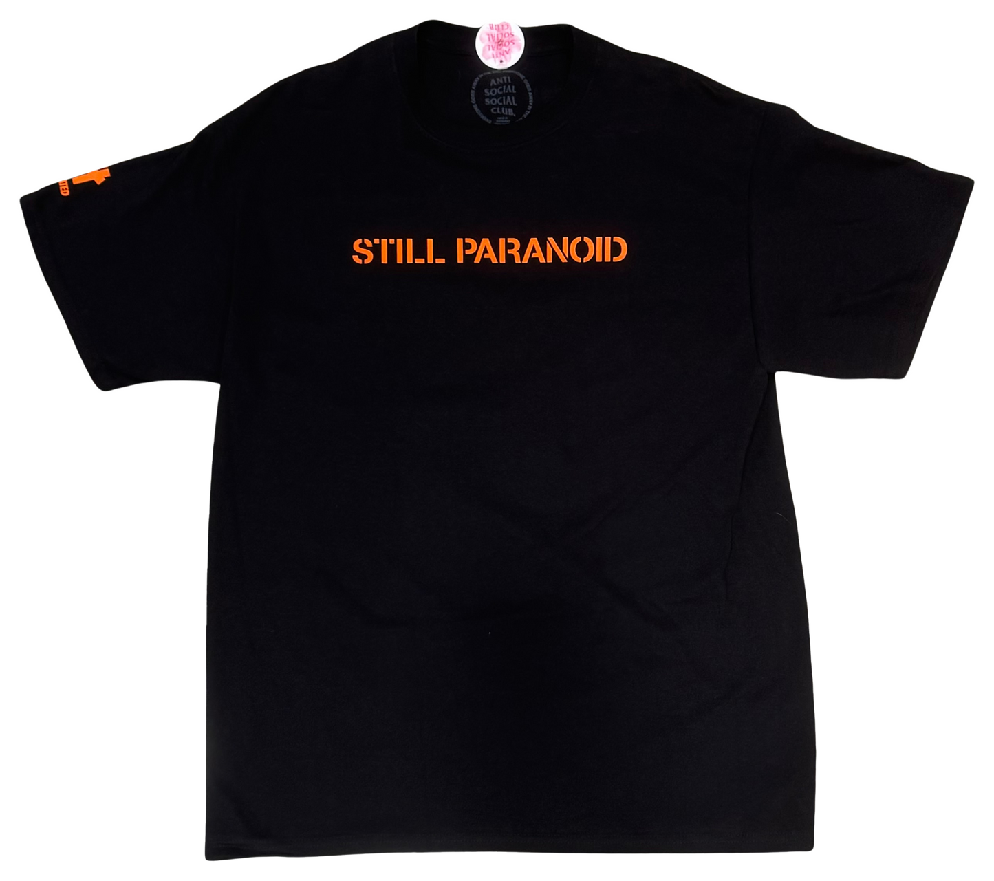 Anti Social Club X Undefeated Paranoid T-Shirt (Black)