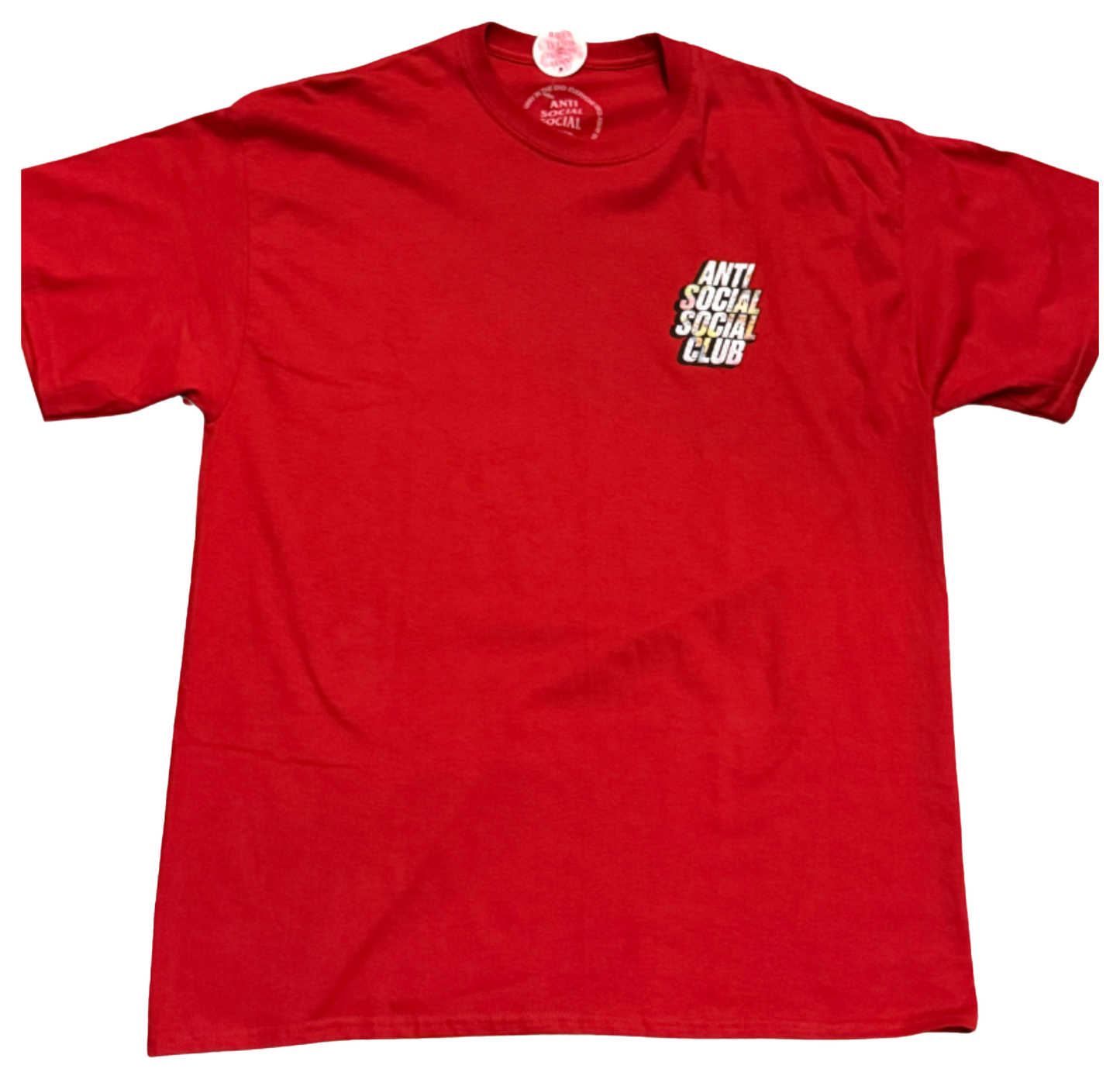 Anti Social Club Drop A Pin T-Shirt (Red)