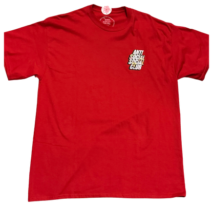 Anti Social Club Drop A Pin T-Shirt (Red)