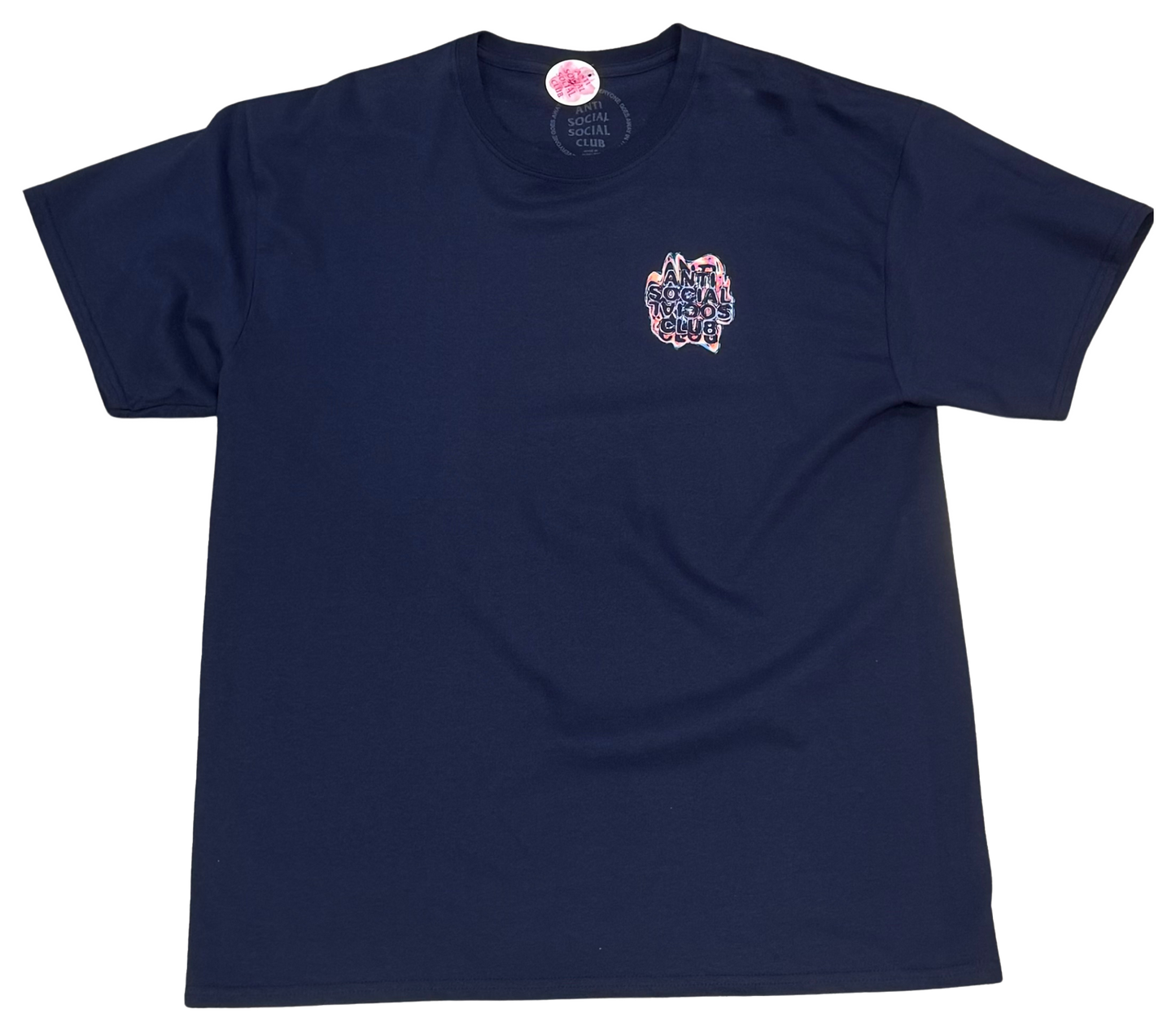 Anti Social Club Oil Spill T-Shirt (Navy)