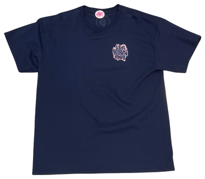 Anti Social Club Oil Spill T-Shirt (Navy)