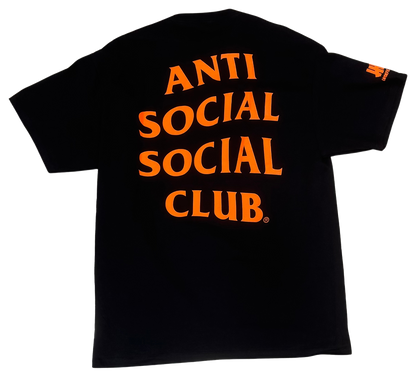 Anti Social Club X Undefeated Paranoid T-Shirt (Black)