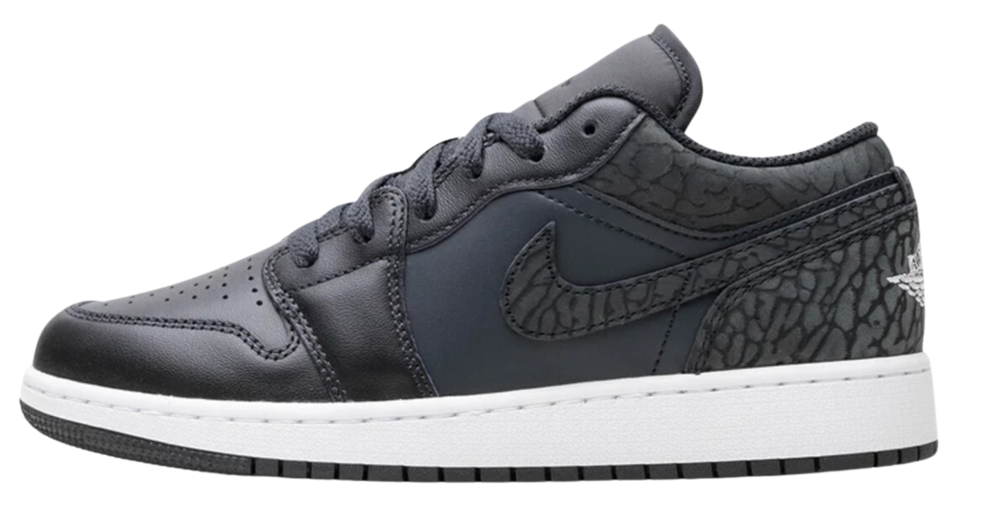 Jordan 1 Low Black Elephant (GS)