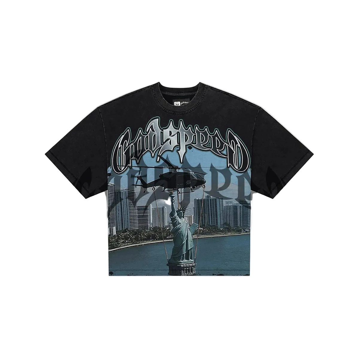 Godspeed JFK to Miami T-Shirt Black