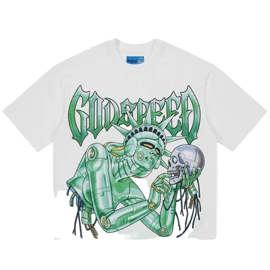 Godspeed Freedoms Protocol T-Shirt NG White
