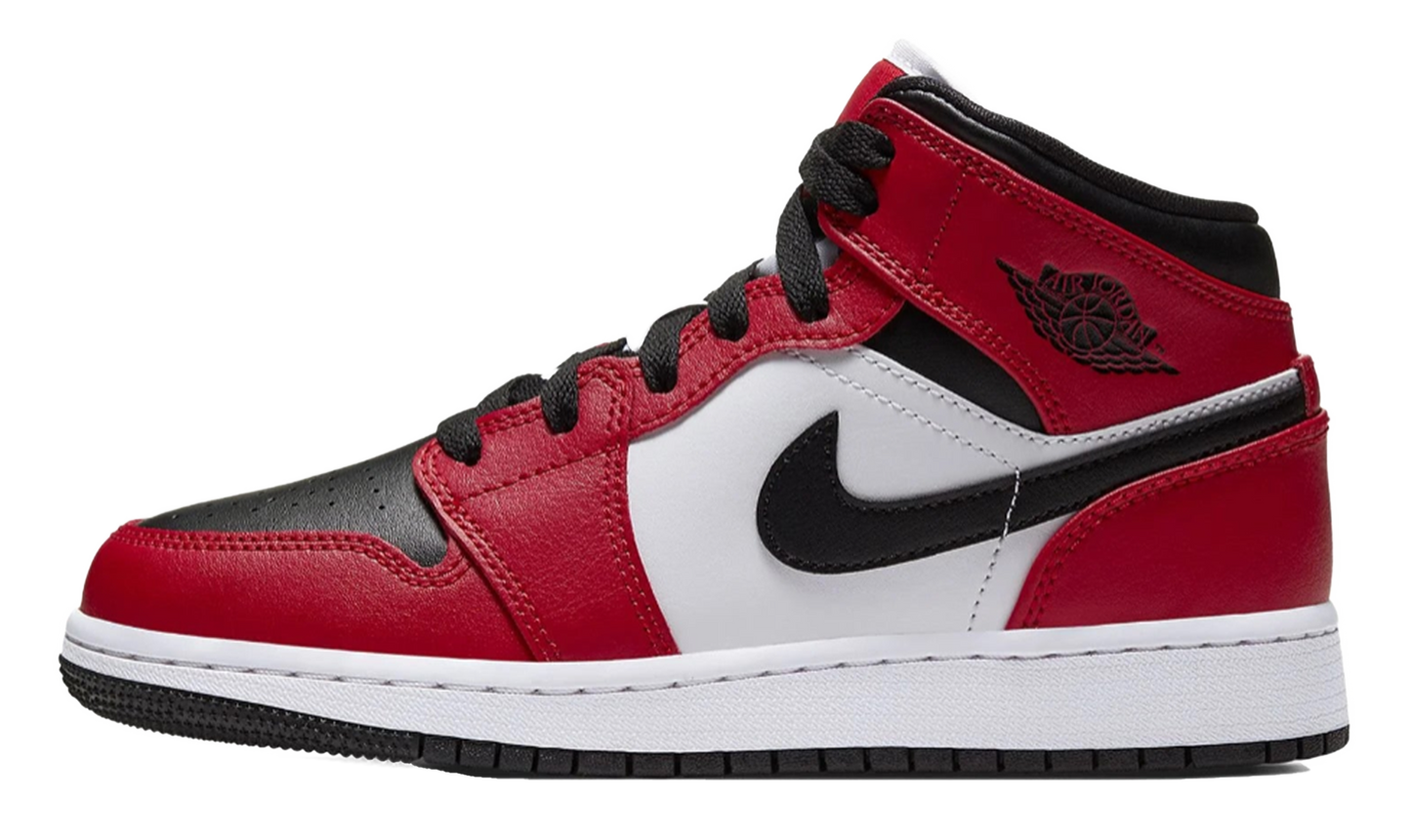 Jordan 1 Mid Black Toe Chicago (GS)