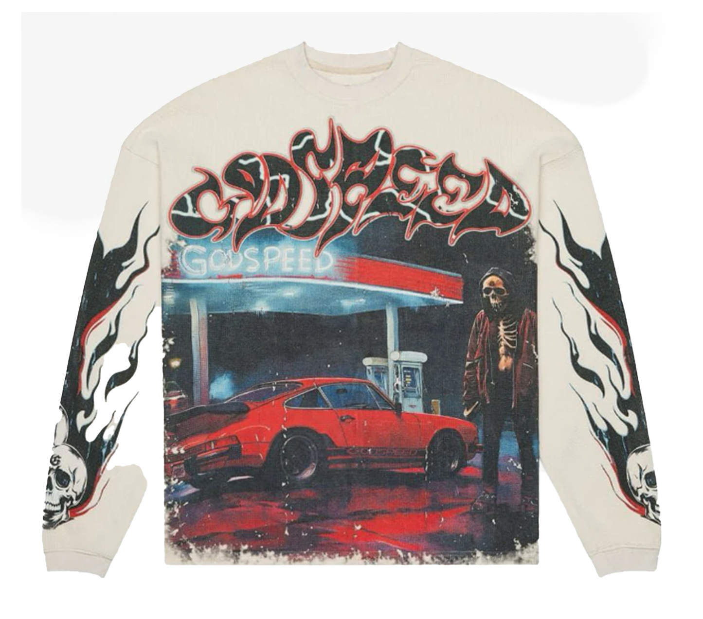 GodSpeed Pit Stop Thermal L/S T-Shirt (Bone)