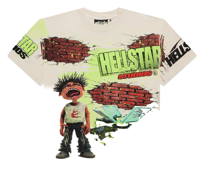 Hellstar Studio Brick Wall T-shirt White