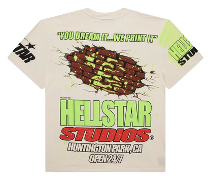 Hellstar Studio Brick Wall T-shirt White