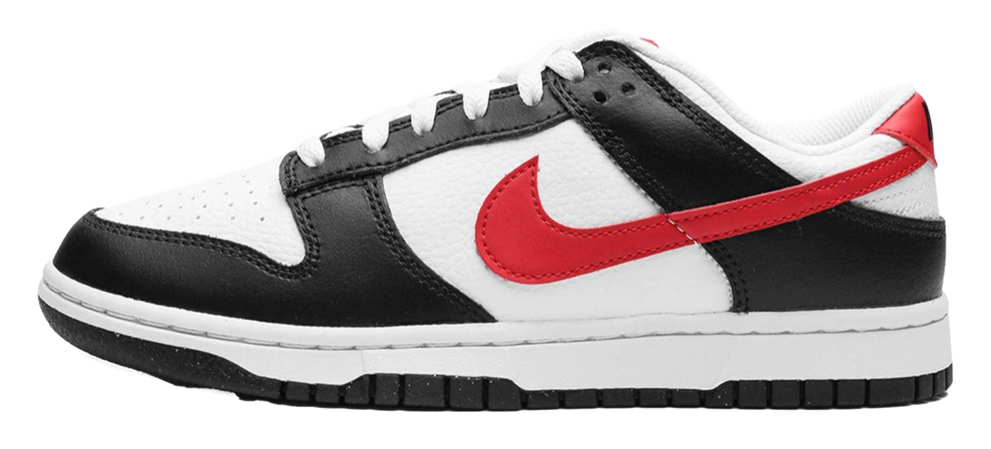 Nike Dunk Low Red Swoosh Panda